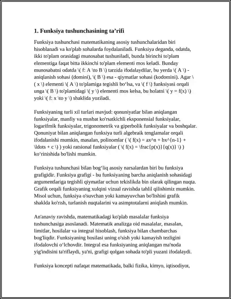 FUNGSIYA TUSHUNCHASI 3