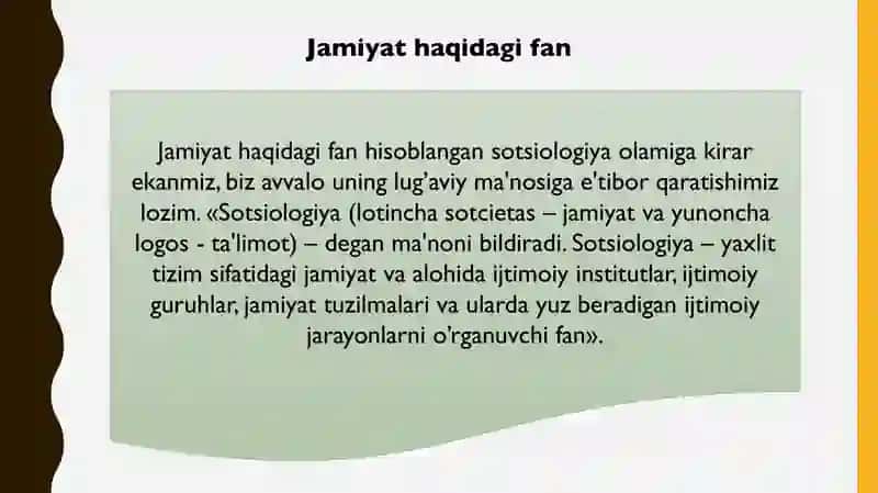 Sotsiologiya va aniq fanlar munosabatlari 3