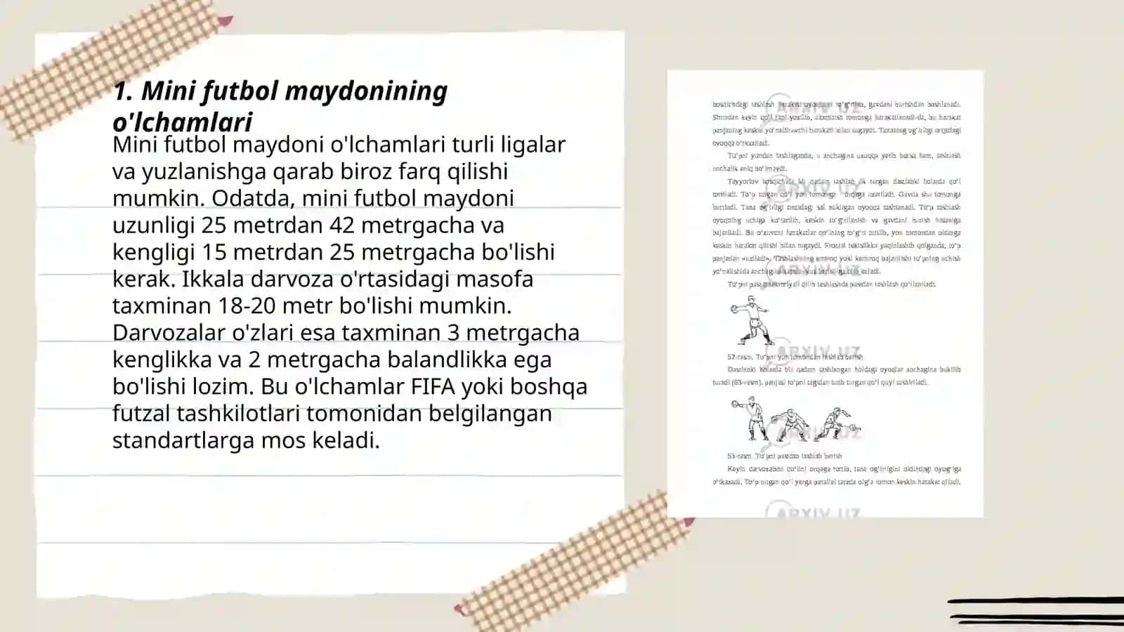 Mini futbol o'yini texnikasi 3