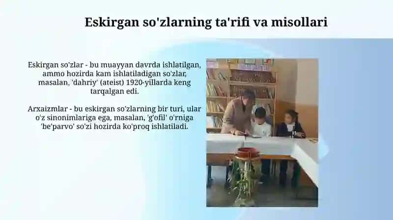 Eskirgan so'zlar 3