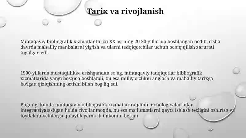 Mintaqaviy bibliografik xizmatlar 3