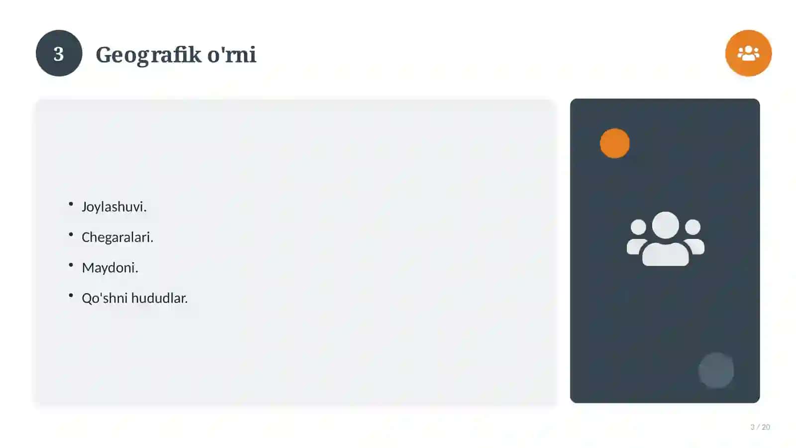 Geografiya fanidan 8-sinf: kalendar-mavzuiy reja 3