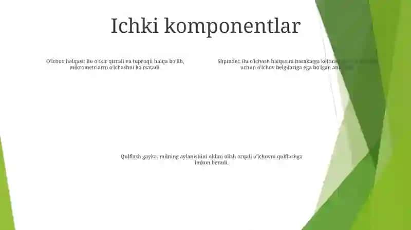 Mikrometr Tuzilishi Va Uni Ishlatish 3