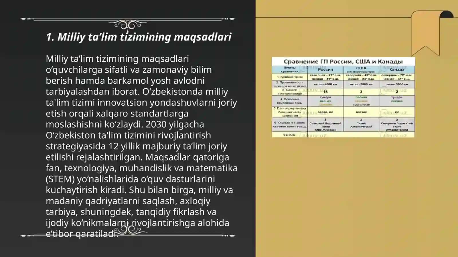 Milliy taʼlim tizimi va uning yangi komponentlari 3