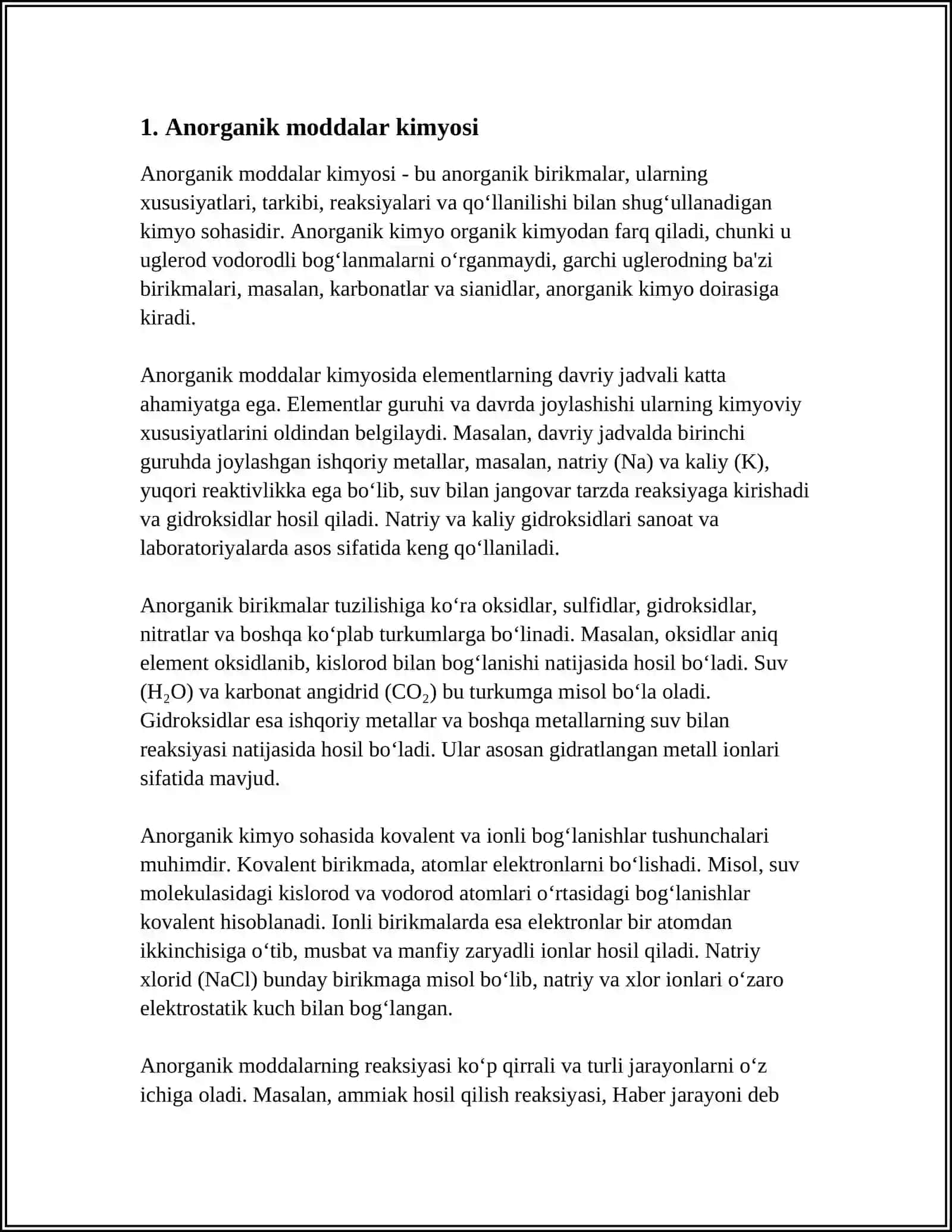 ANORGANIK MODDALAR 3