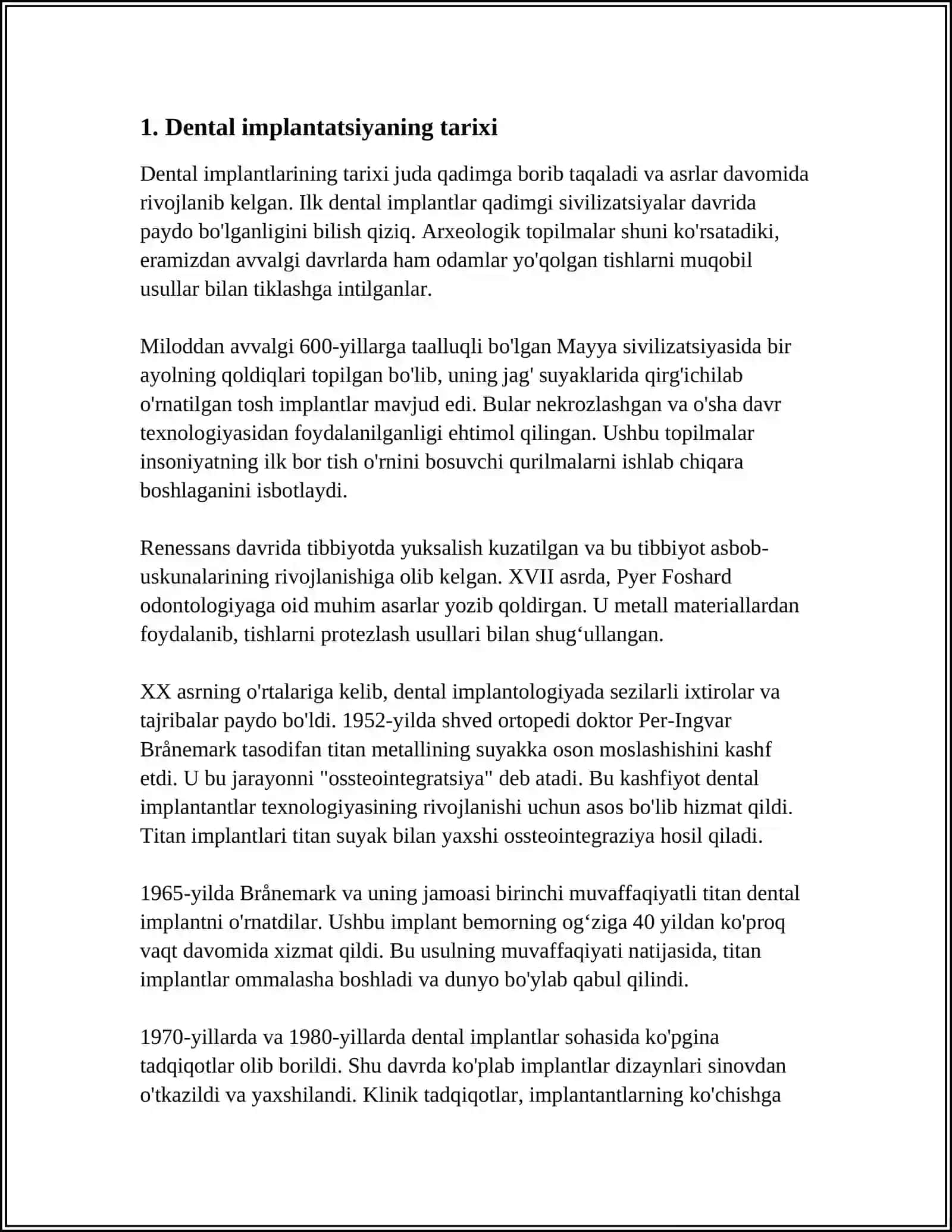 PASTKI JAGʻDA DENTAL IMPLANTATSIYA 3
