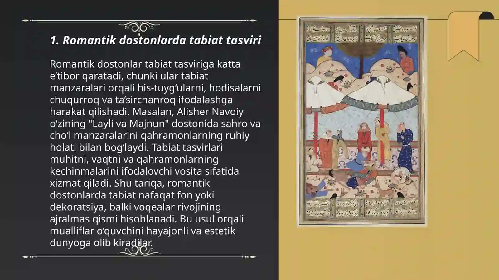 Romantik dostonlarning g’oyaviy-badiiy xususiyatlari. Kitobiy dostonlar 3