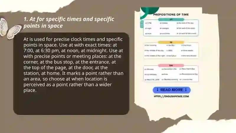 Prepositions of time and place 3