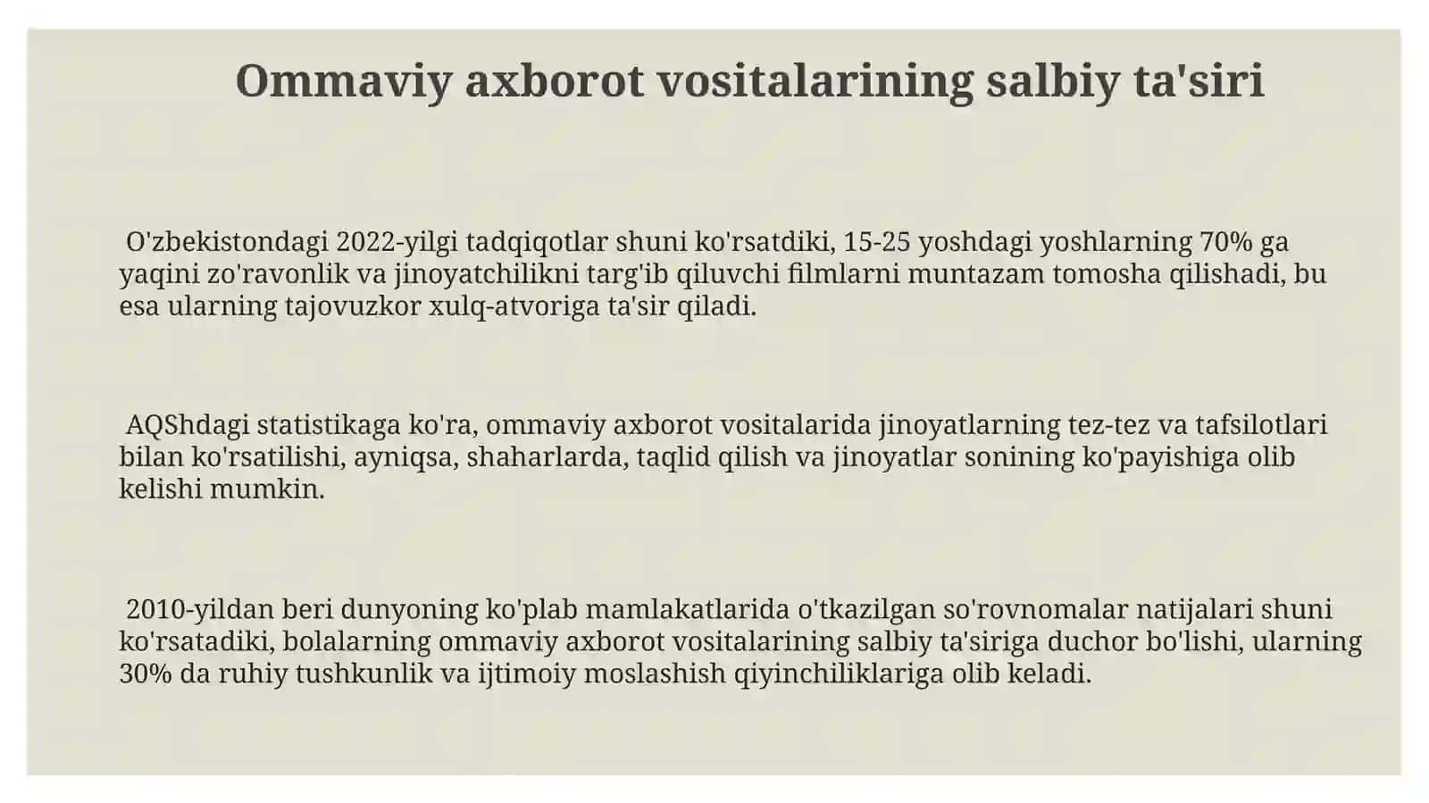 Jinoyatchilik sabablari 3