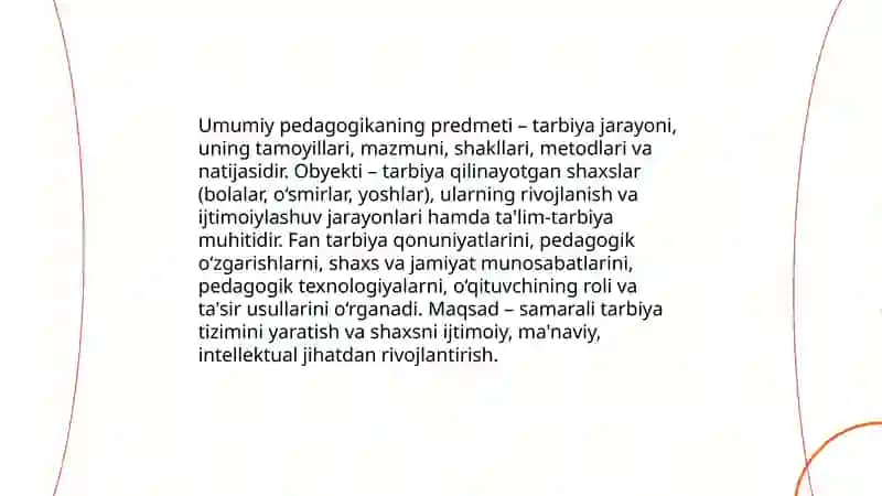 Umumiy pedagogika -- fan sifatida 3