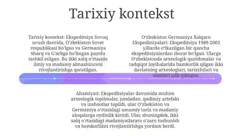 Oʻzbekiston Germaniya Xalqaro Ekspeditsiyalari 3