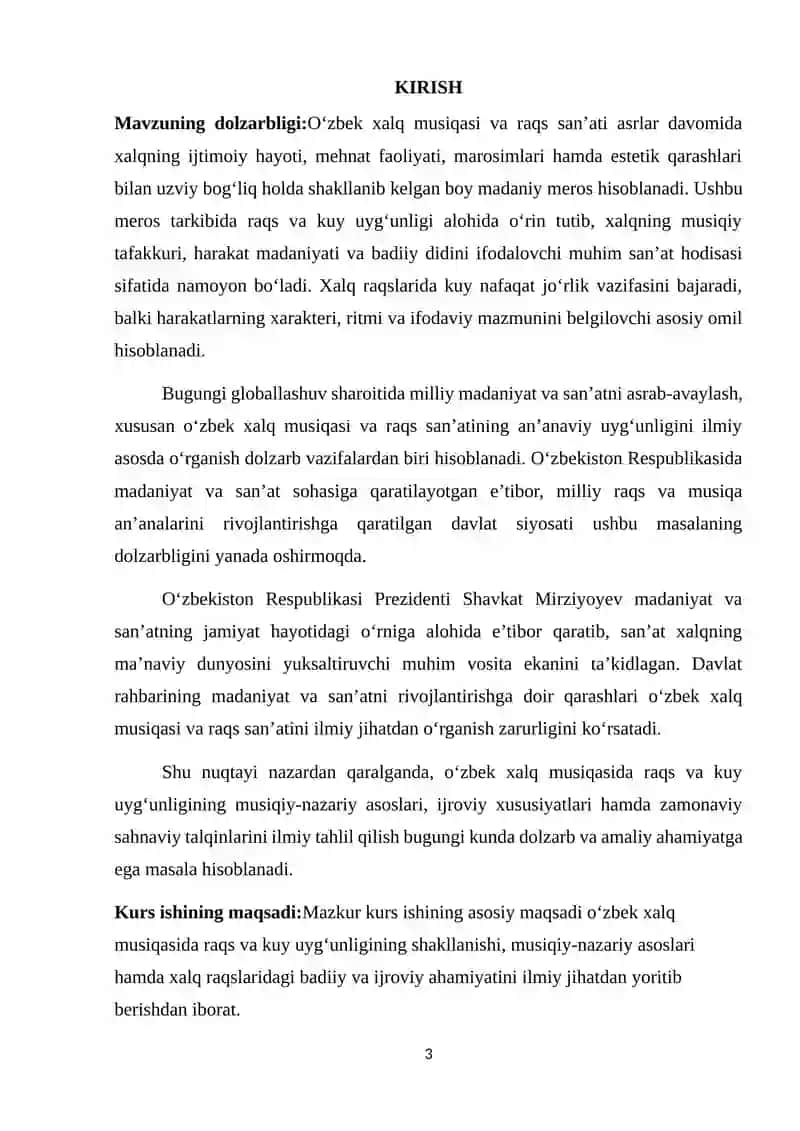 O’zbek xalq musiqasida raqs va kuy uyg’unligi 3