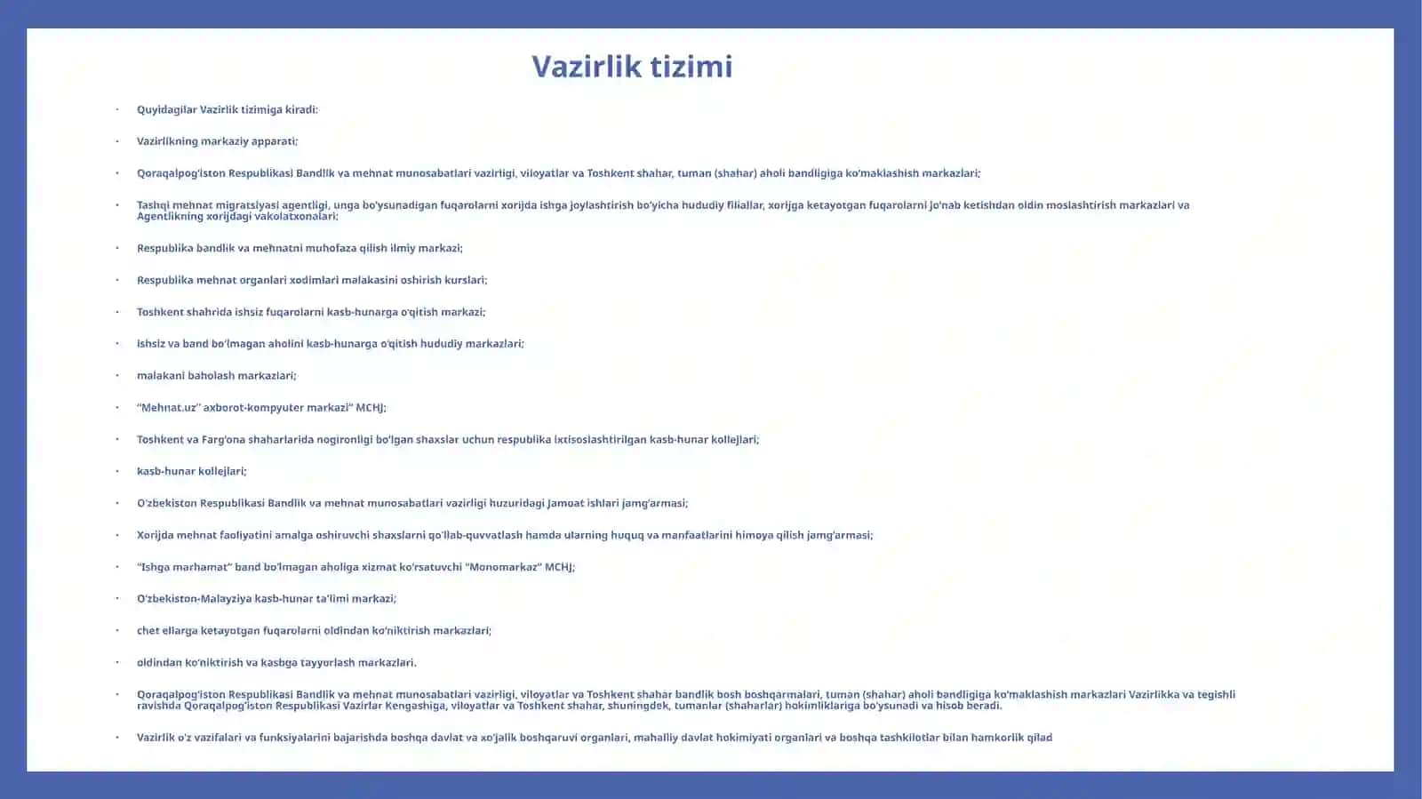 Vazirlik haqida 3