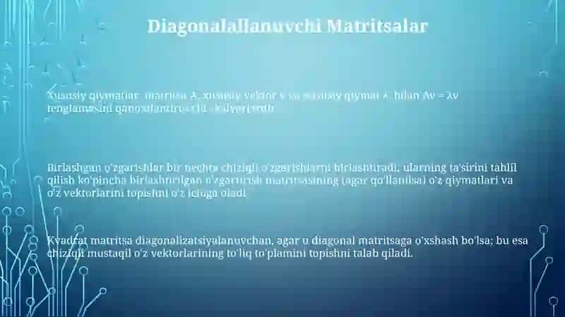 Xos sonlari va xos vektorlari 3