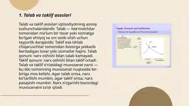 Talab taklif bozor muozanati 3