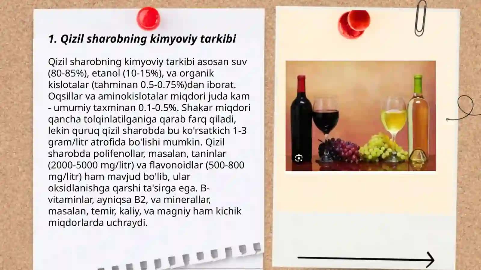 Qizil sharoblar xususiyatiga uzum navlarining tasiri 3