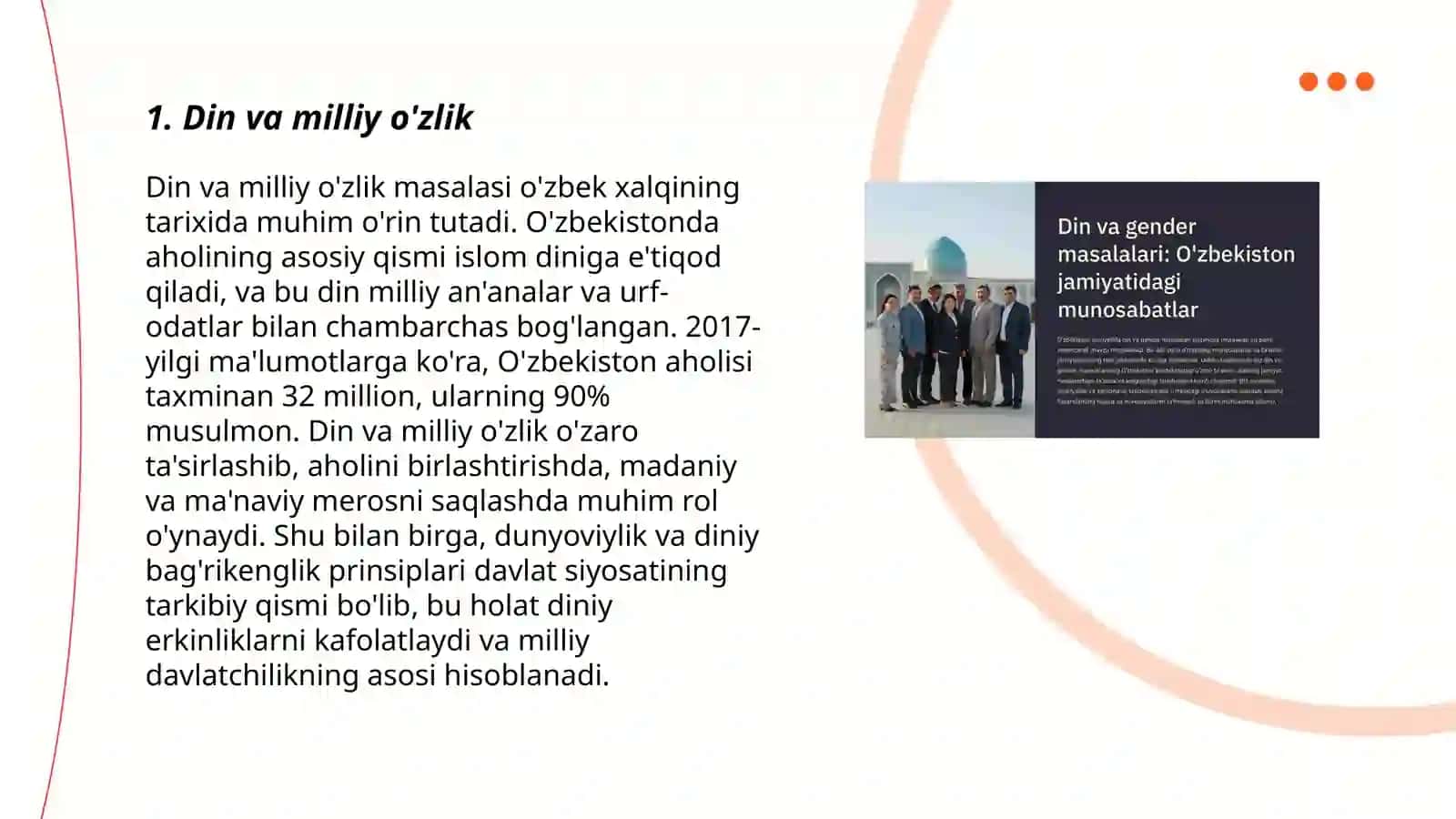 Din va milliy o'zlik 3