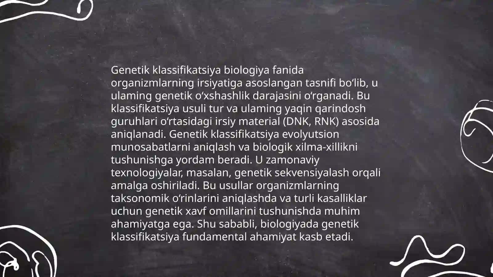 Genetik klassifikatsiya 3