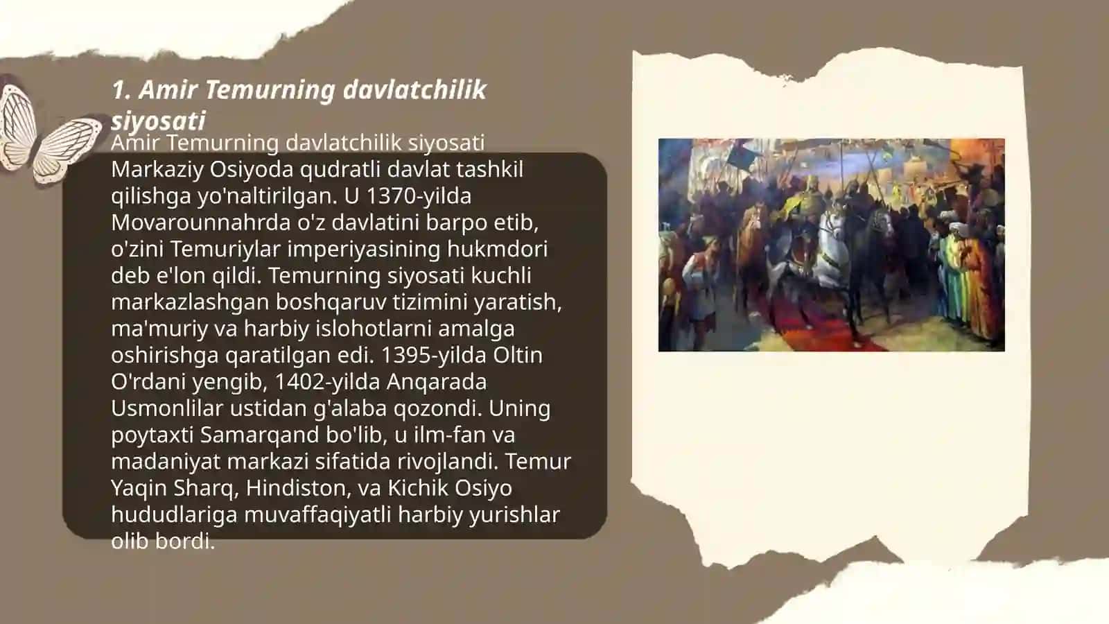 Amir Temur - buyuk davlat arbobi 3