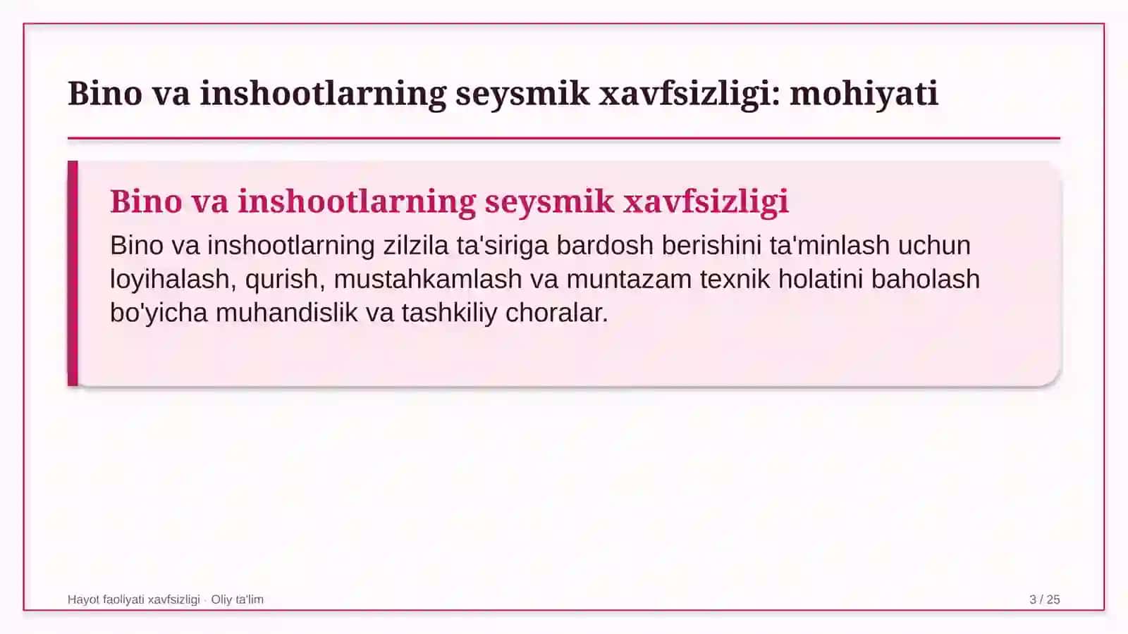 Lizing kompaniyalarida bino va inshootlarning seysmik xavfsizligi 3