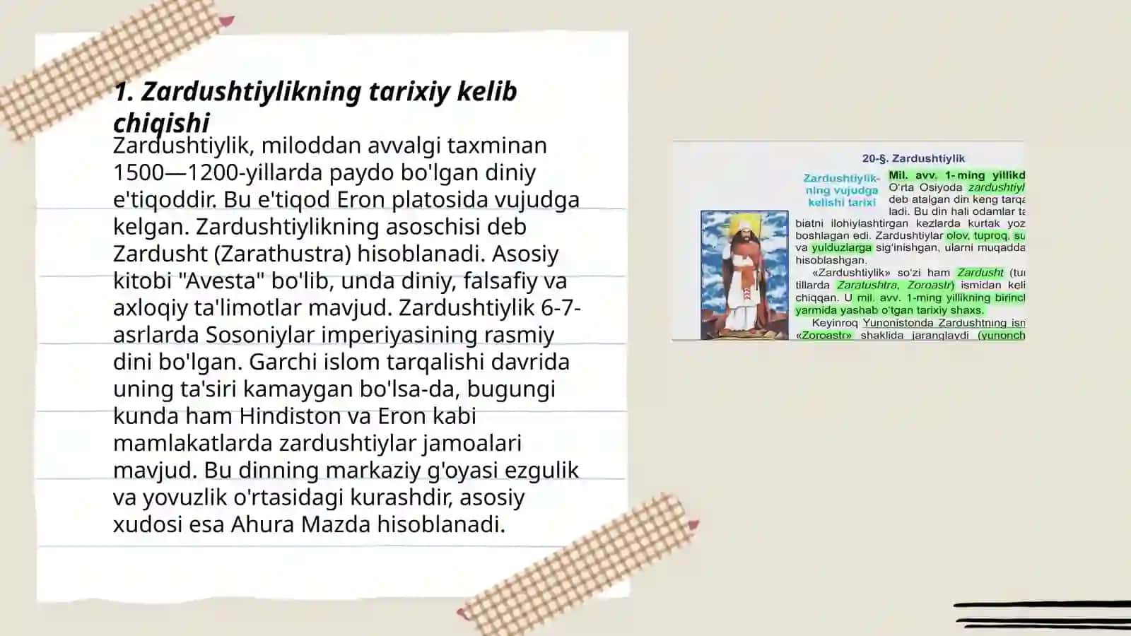 Zardushtiylik dinining vujudga kelishi 3