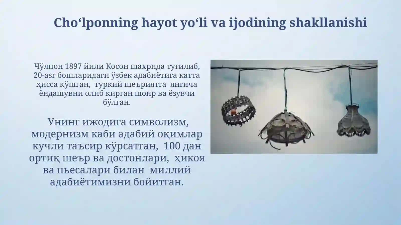 Turk sheʼriyati va Abdulhamid Choʻlpon ijodi 3