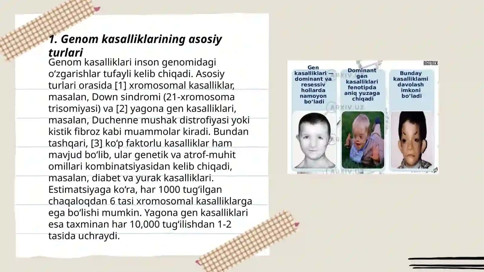 Genom kasalliklari 3