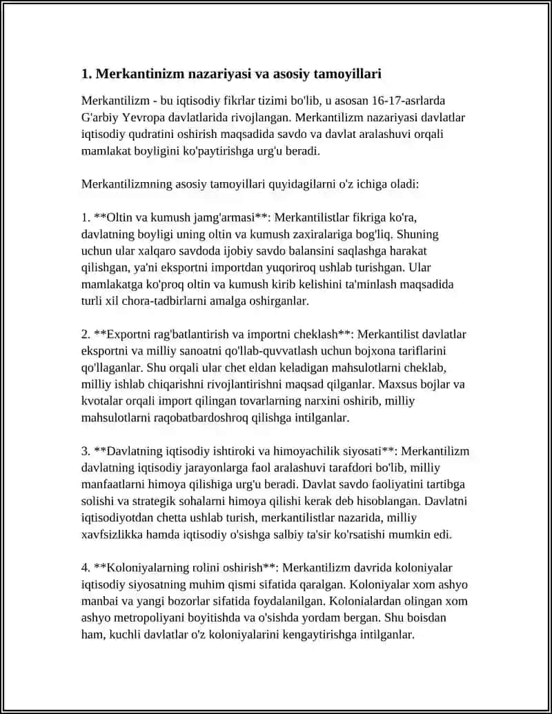 MERKANTINIZM 3