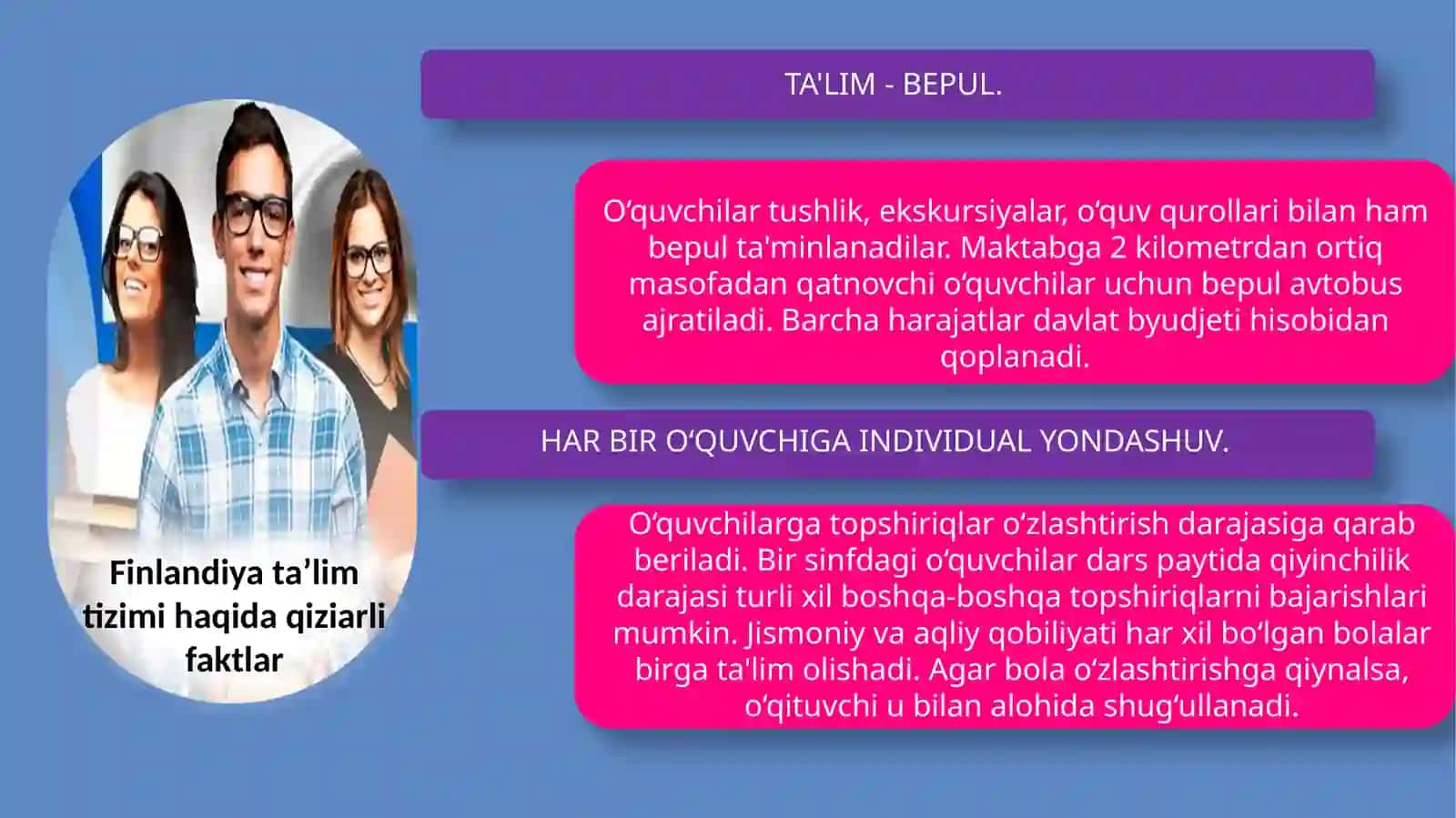 Finlandiya tajribasi afzalliklari 3