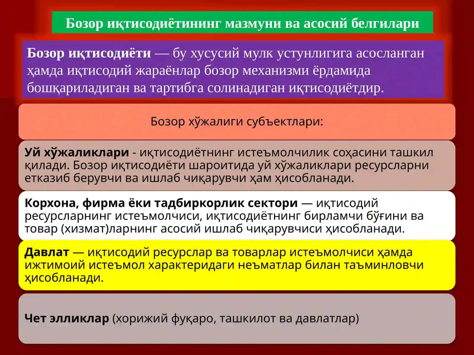 Бозор иқтисодиёти 3