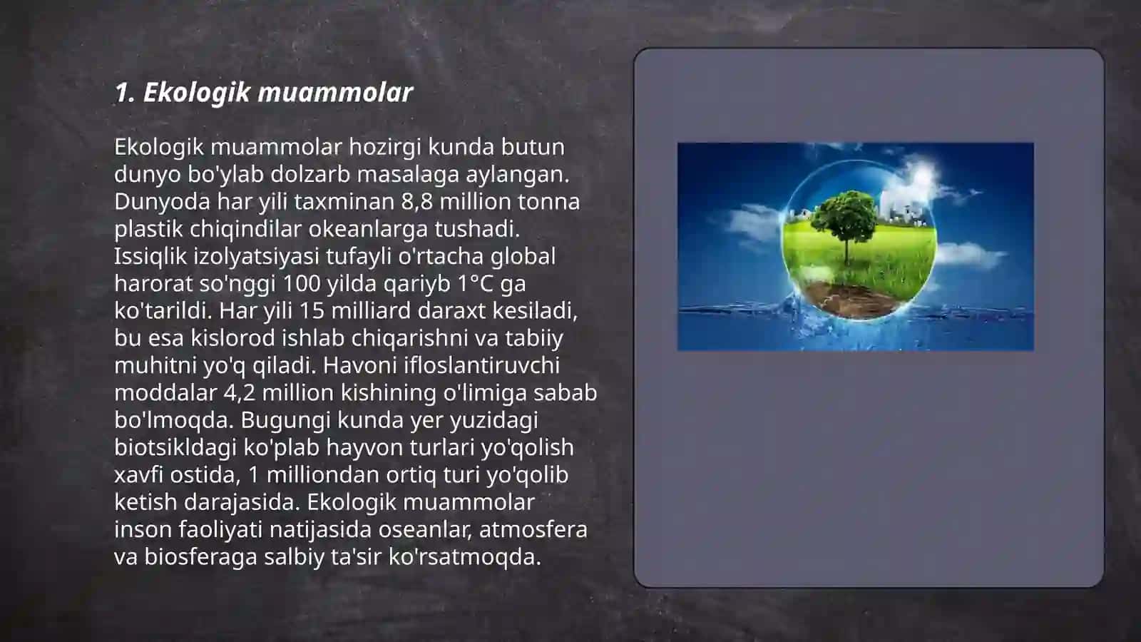 Ekologik muammolar 3
