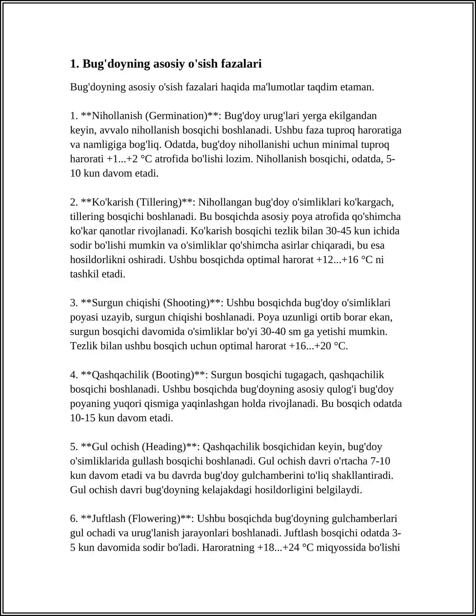 MUSTAQIL ISH Mavzu: BUG' QOZONLARI 3