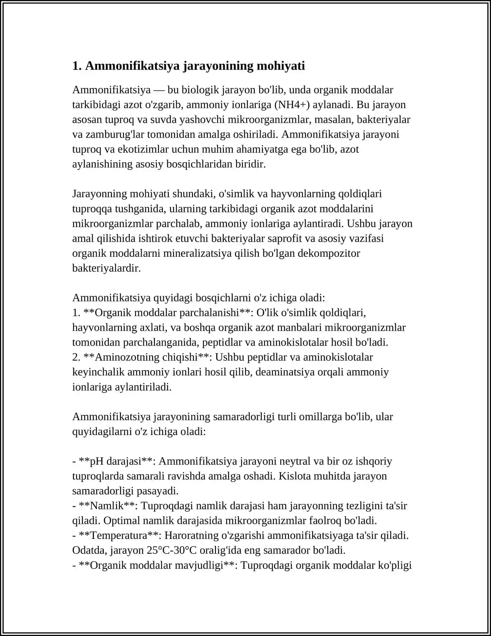 AMMONIFIKATSIYA JAROYONI 3
