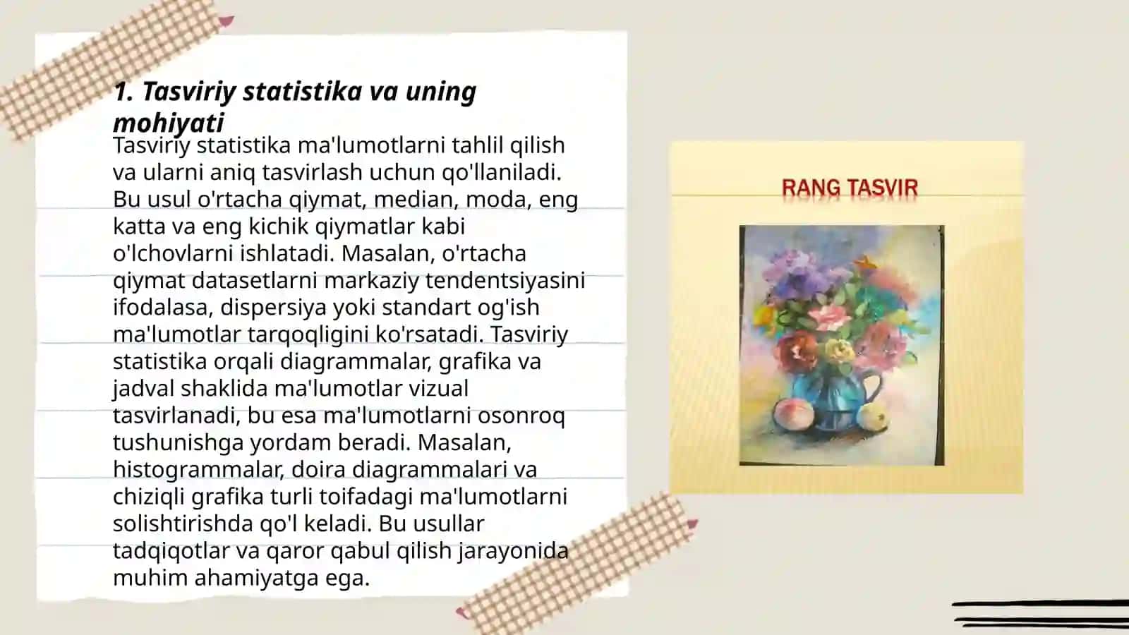 Tasviriy statistika 3