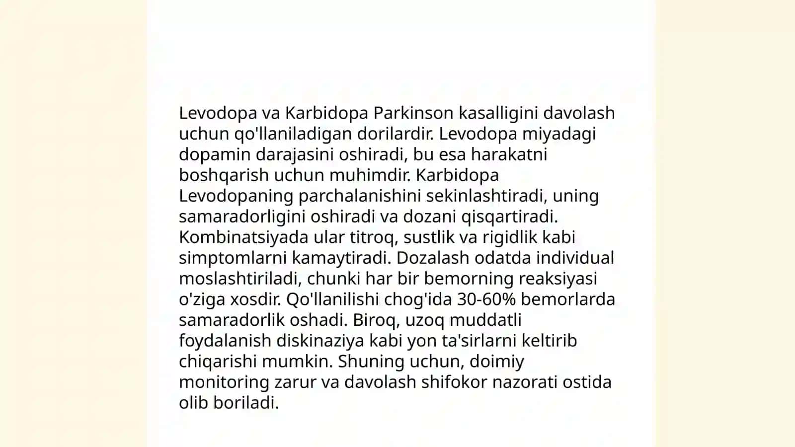 Levodopa va Karbidopa 3