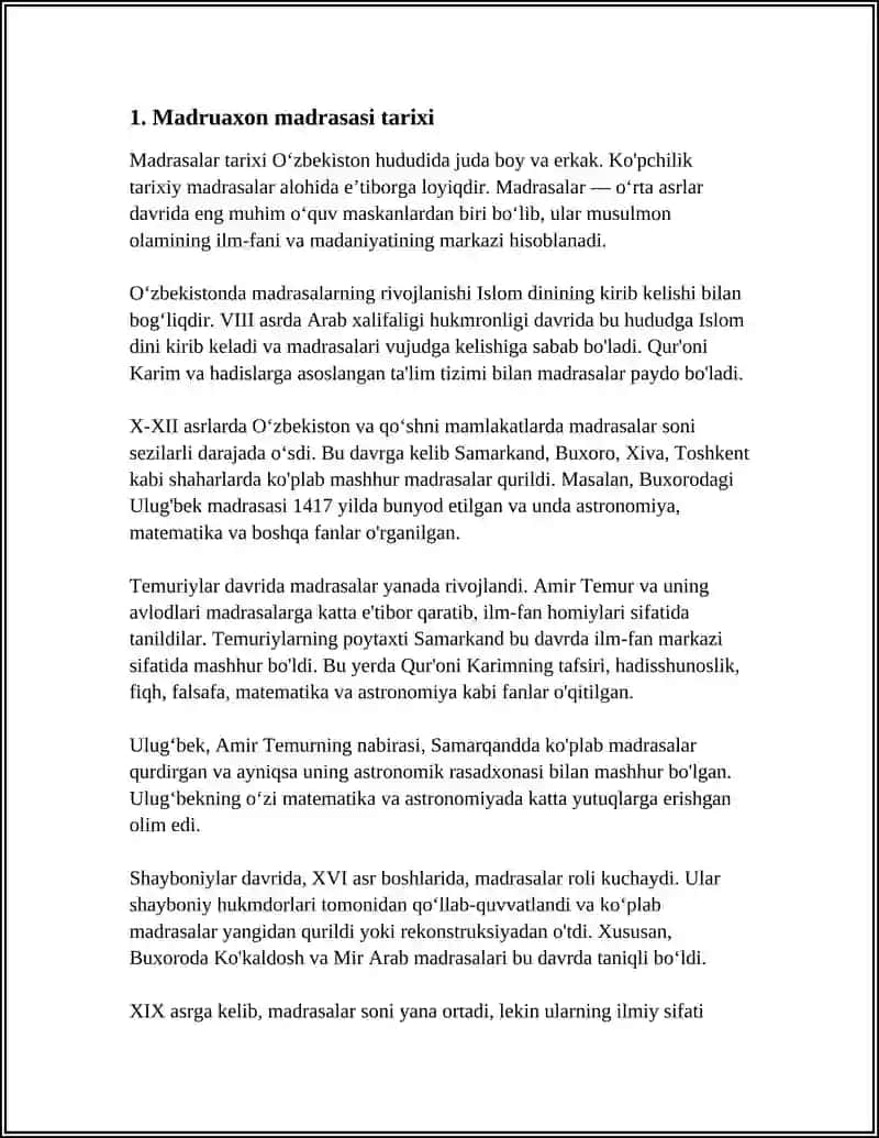 MADRUAXON MADRASASI 3