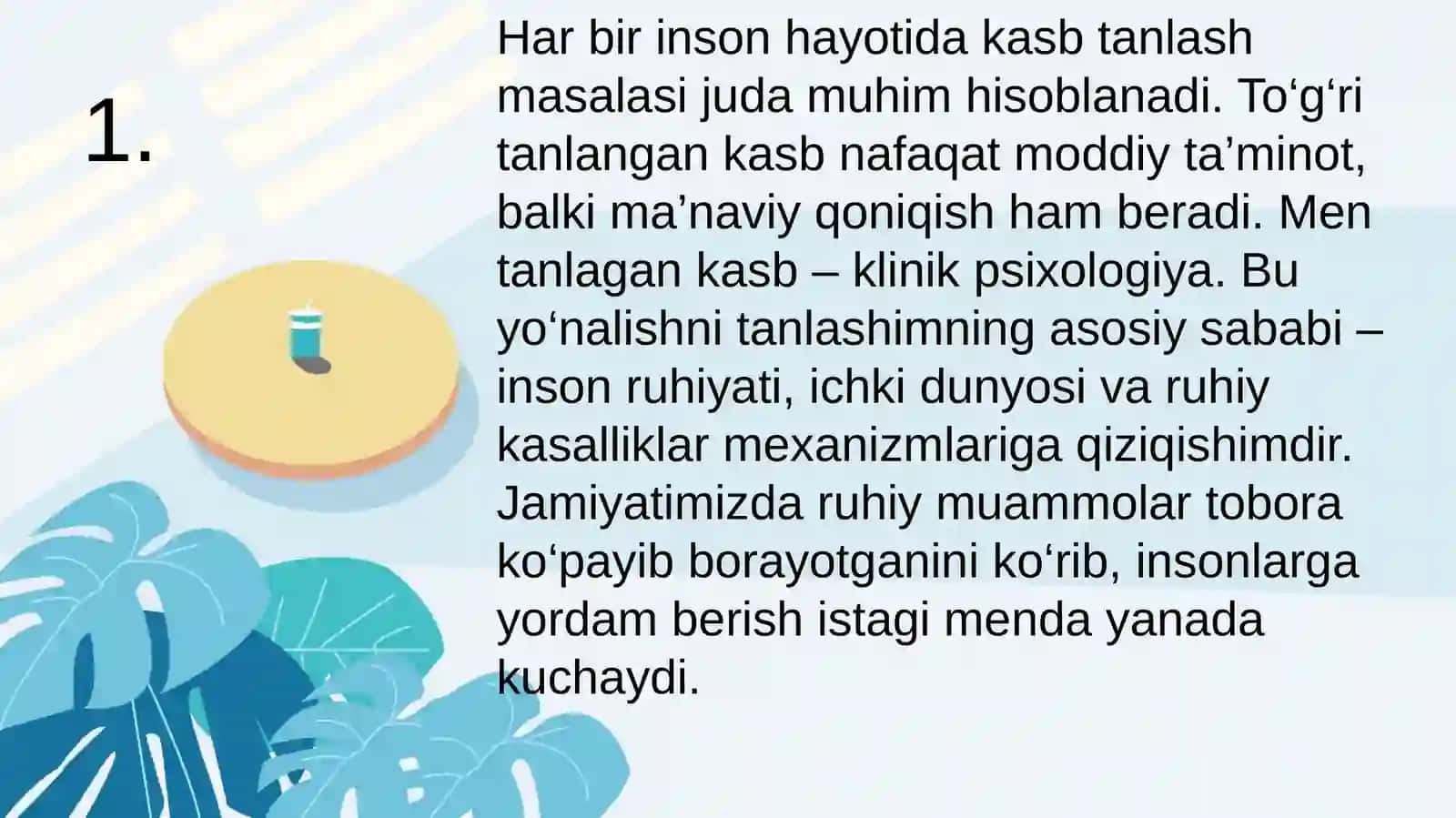 MEN TANLAGAN KASB – KLINIK PSIXOLOGIYA 3