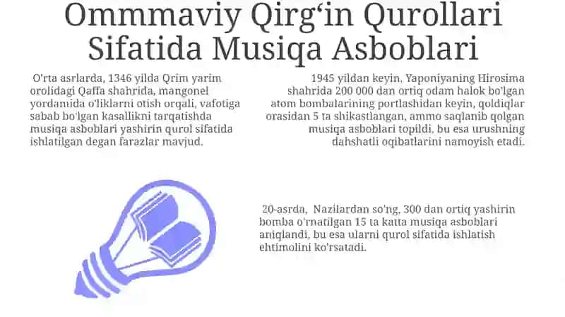 Ommmaviy Qirgʻin Qurollari Sifatida Musiqa Asboblari 3