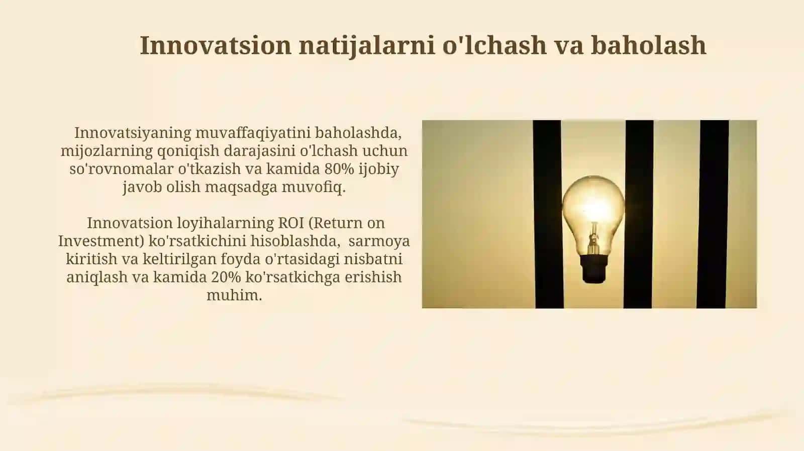 Innovatsiya boshqaruv obyekti sifatida 3