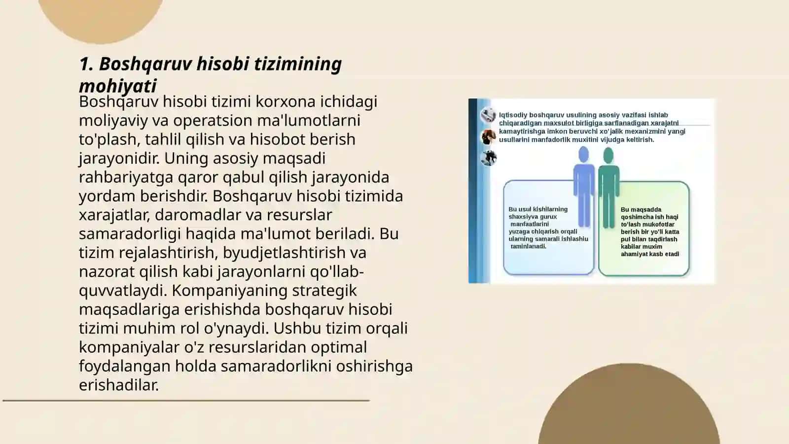 Boshqaruv hisobi tizimining mohiyati 3