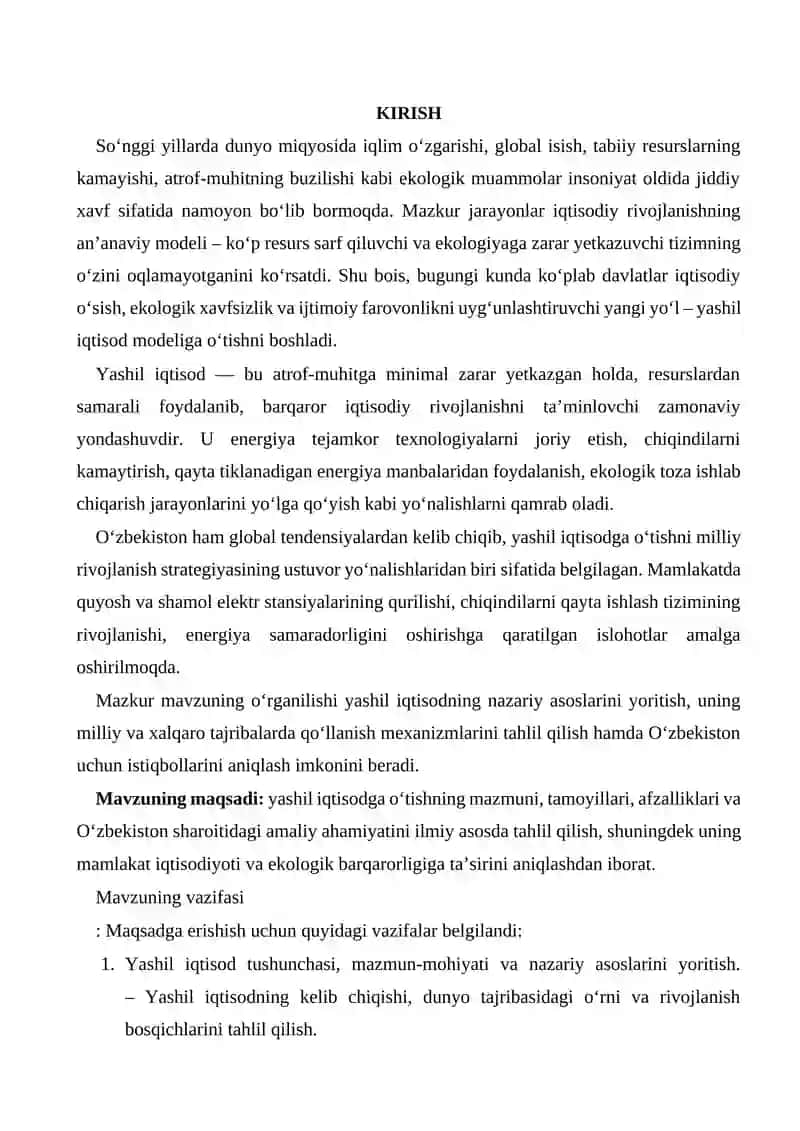Yashil iqtisodga o'tish va uning samarasi 3