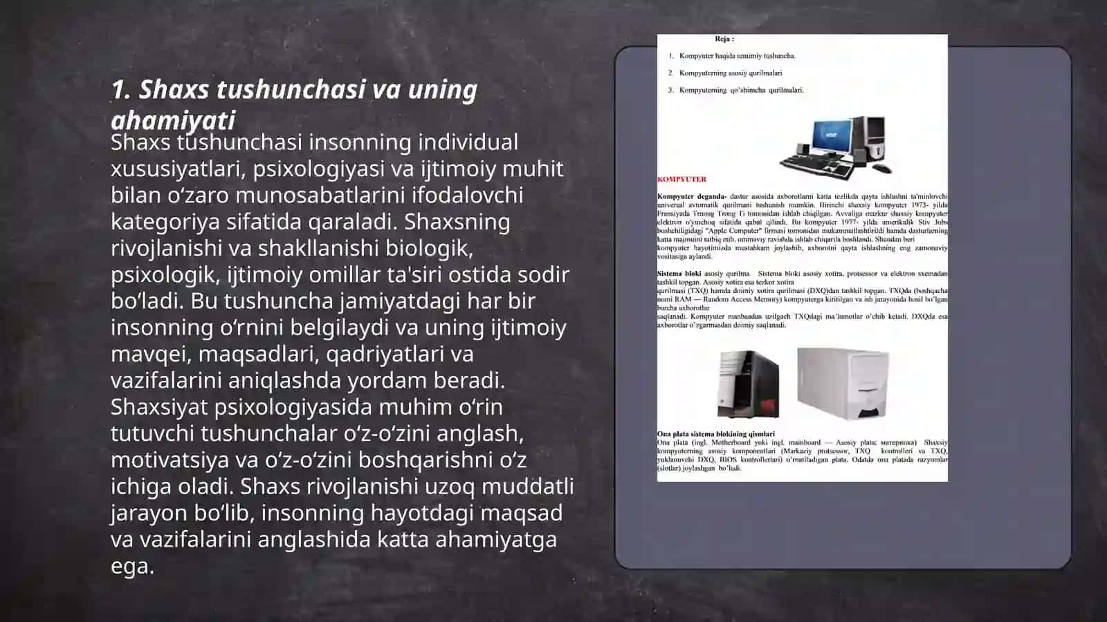 Shaxs haqida umumiy tushuncha 3