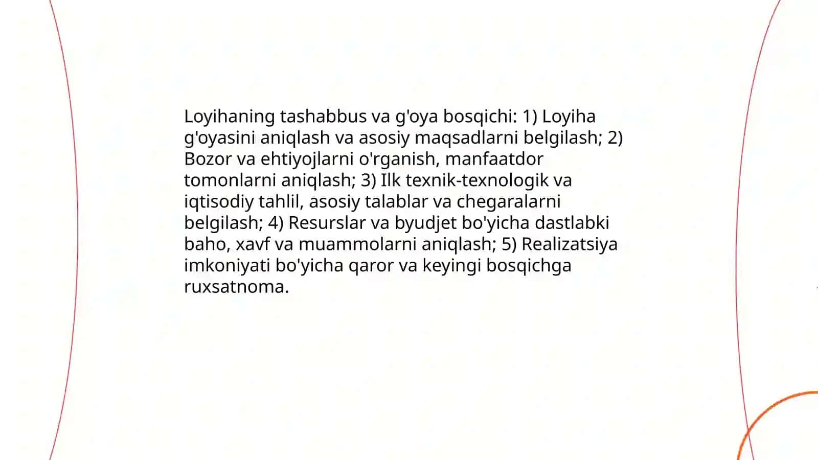 Loyihalash ishlari bosqichlari 3