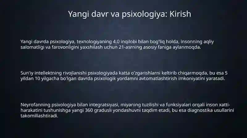 Yangi davr va psixologiya 3