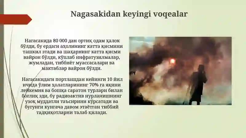 Nagasakidan keyingi voqealar 3