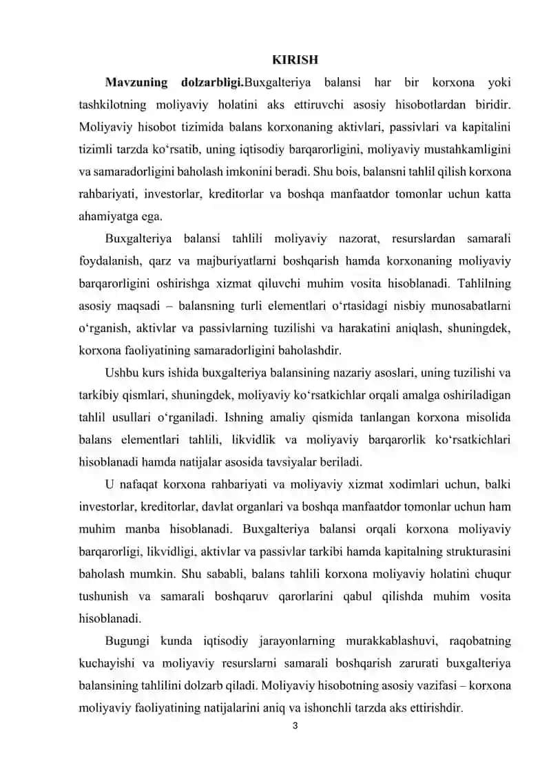 BUXGALTERIYA BALANSI TAHLILI. 3
