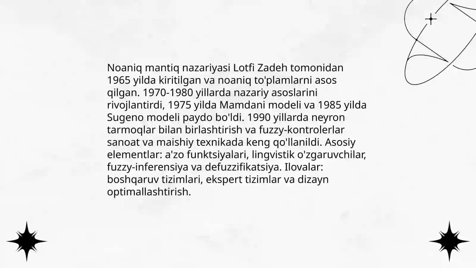 Qat'iymas mantiqqa asoslangan tizimlar 3