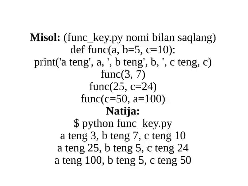 PythondasturlashtilidaKalitargumentlarbilanishlash 3