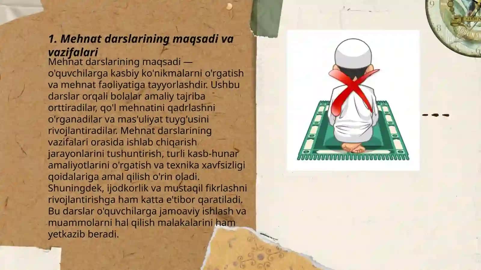 Boshlanĝich sinflarda mahnat talimi dasturi materiali 3