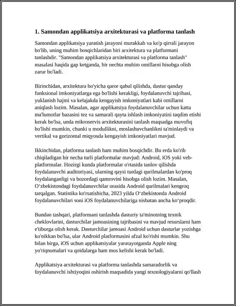 SAMONDAN APPLIKATSIYA YASASH 3